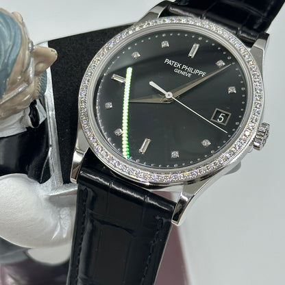 Patek Philippe Calatrava 5297G‑001 Diamond Bezel White‑Gold 38 mm