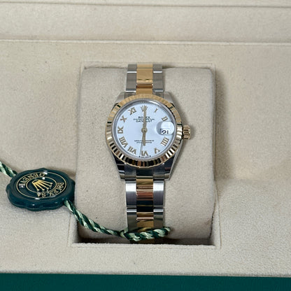 Rolex Lady-Datejust 279173 WHITE ROMAN OYSTER