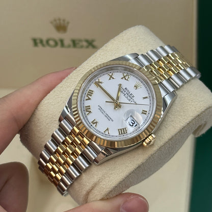 ROLEX Datejust 36 126233 WHITE ROMAN JUB