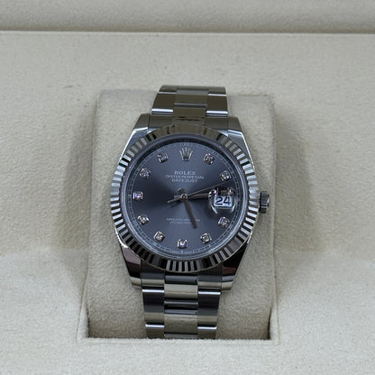 Rolex Datejust 41 126334G Grey Diamond Oyster 2026