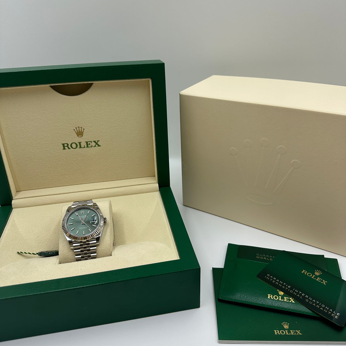 Rolex Datejust 41 126334 Mint Green Index Jubilee 2025