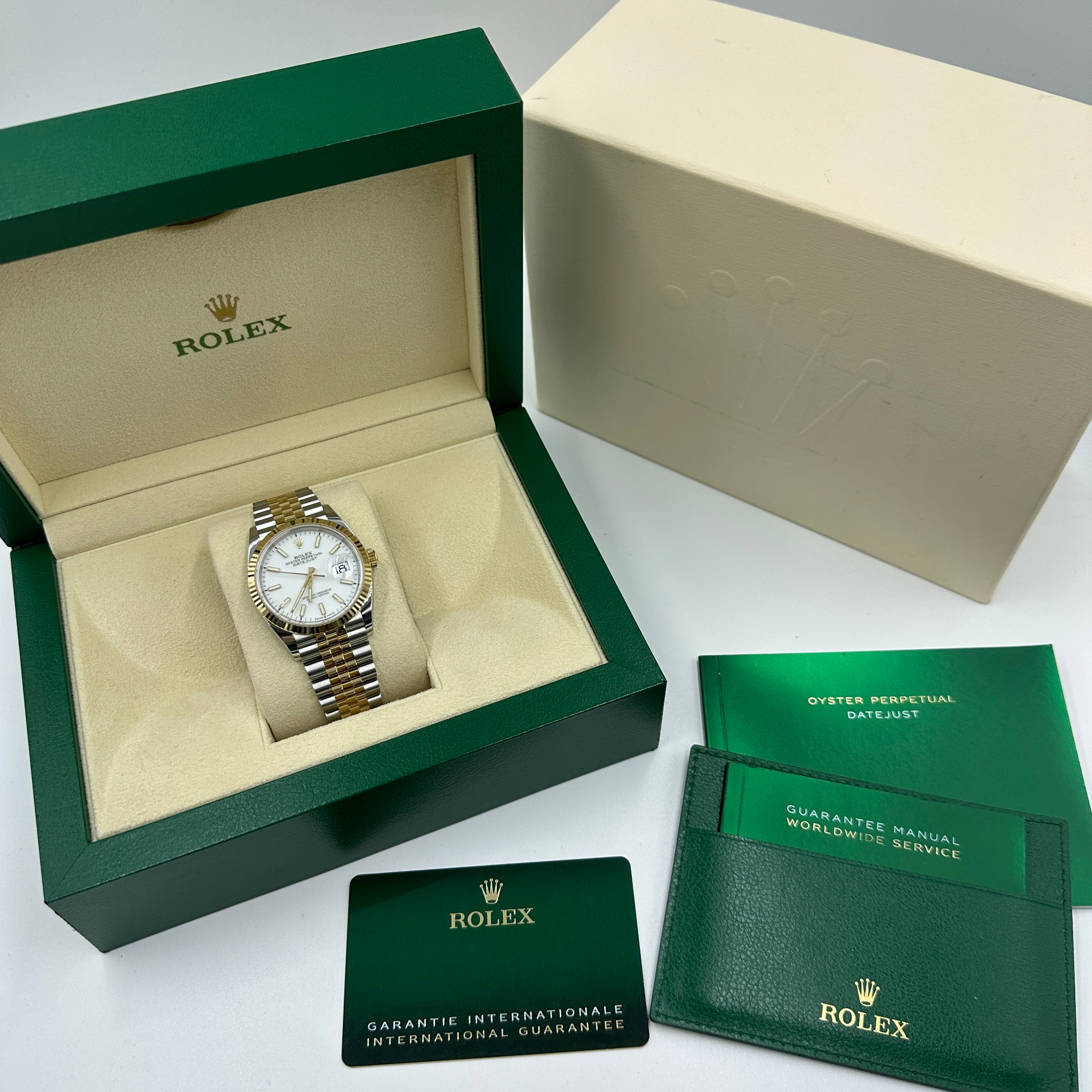 Rolex Datejust 36 126233-0019 White Index Dial Jubilee 2026