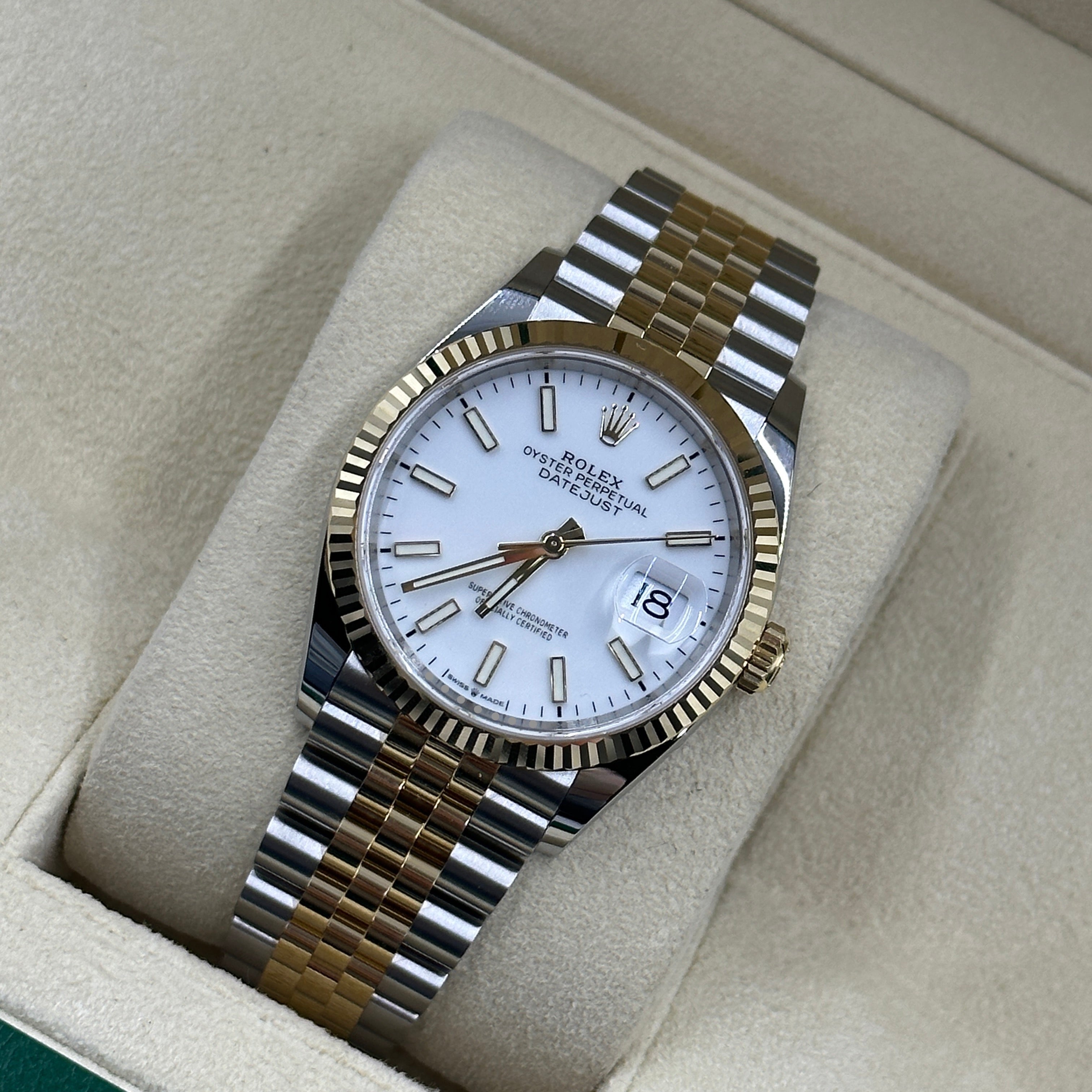 Rolex Datejust 36 126231 White Roman Jubilee 2025