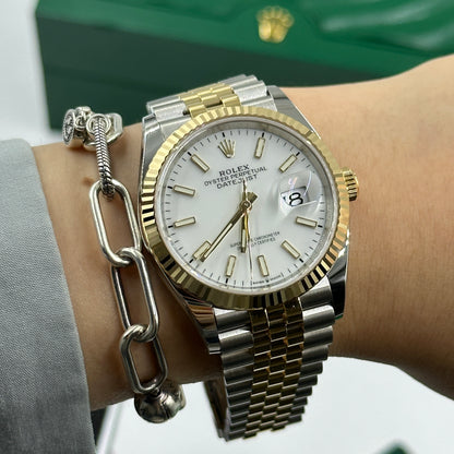 Rolex Datejust 36 126233-0019 White Index Dial Jubilee 2026