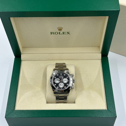 Rolex Cosmograph Daytona 126509 Bright black and steel set with diamonds