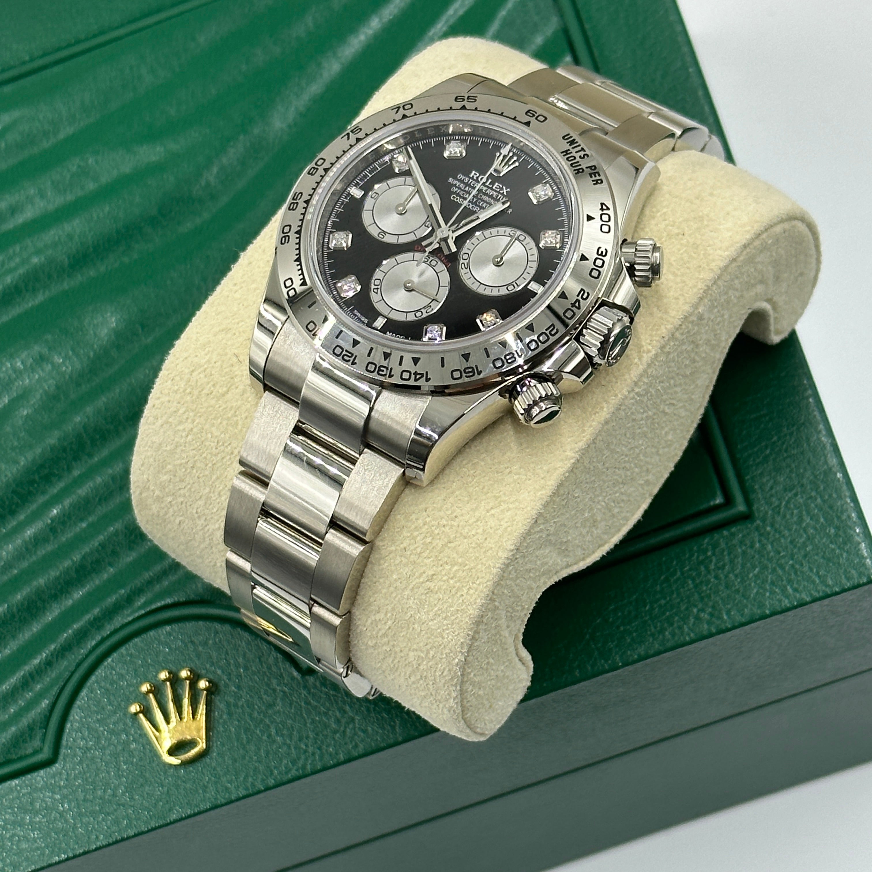 Rolex Cosmograph Daytona 126509 Bright black and steel set with diamonds