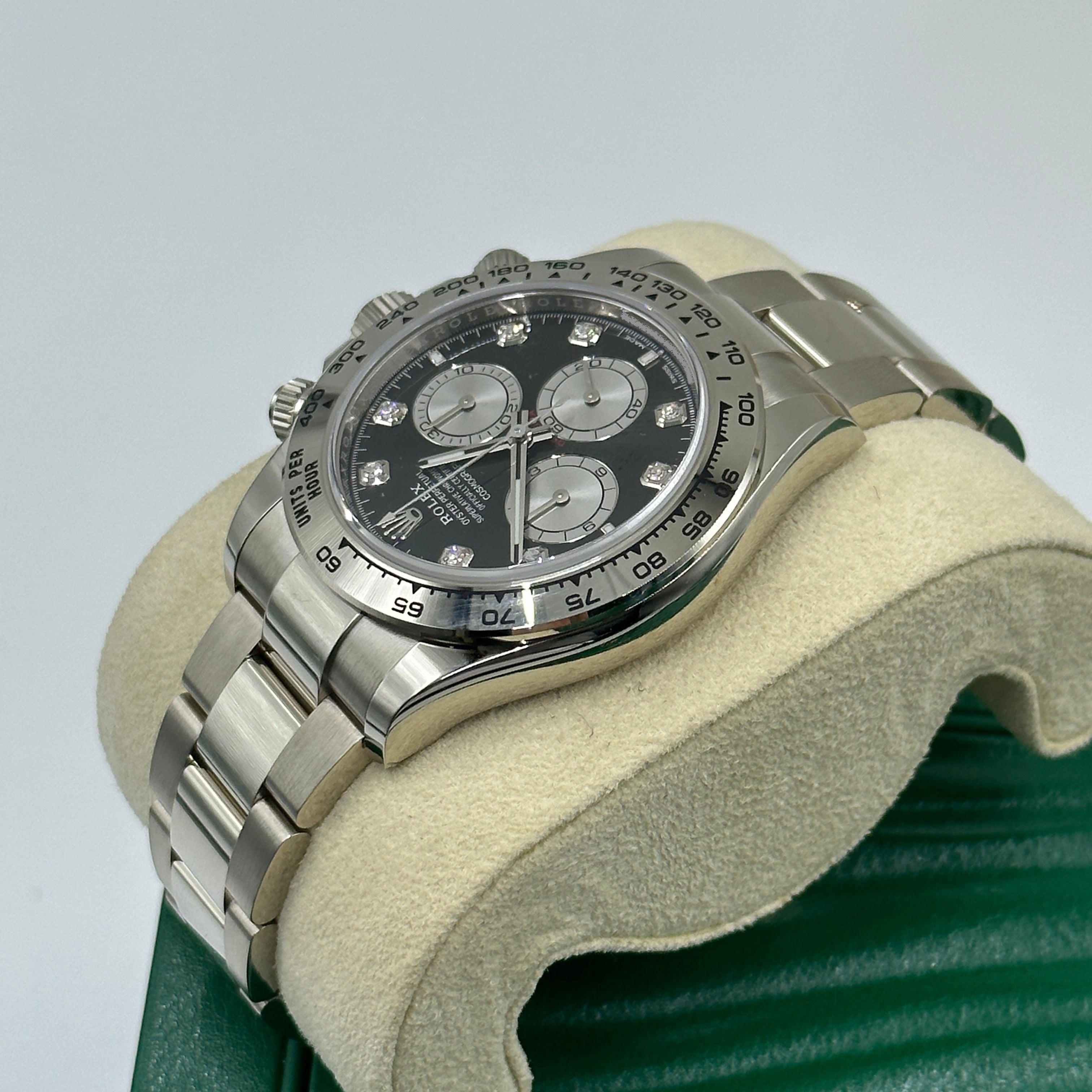 Rolex Cosmograph Daytona 126509 Bright black and steel set with diamonds