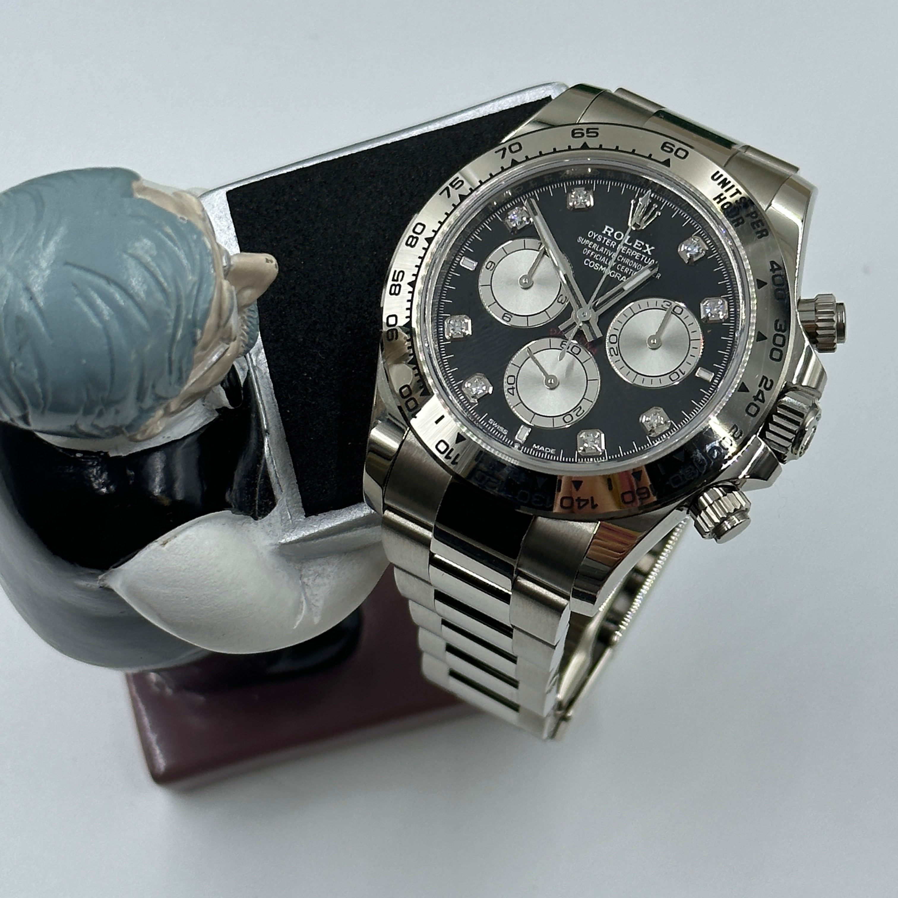 Rolex Cosmograph Daytona 126509 Bright black and steel set with diamonds