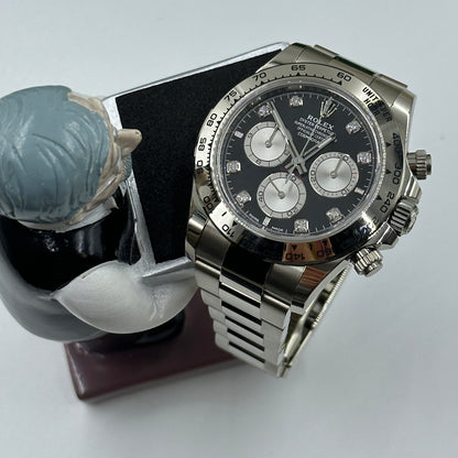 Rolex Cosmograph Daytona 126509 Bright black and steel set with diamonds
