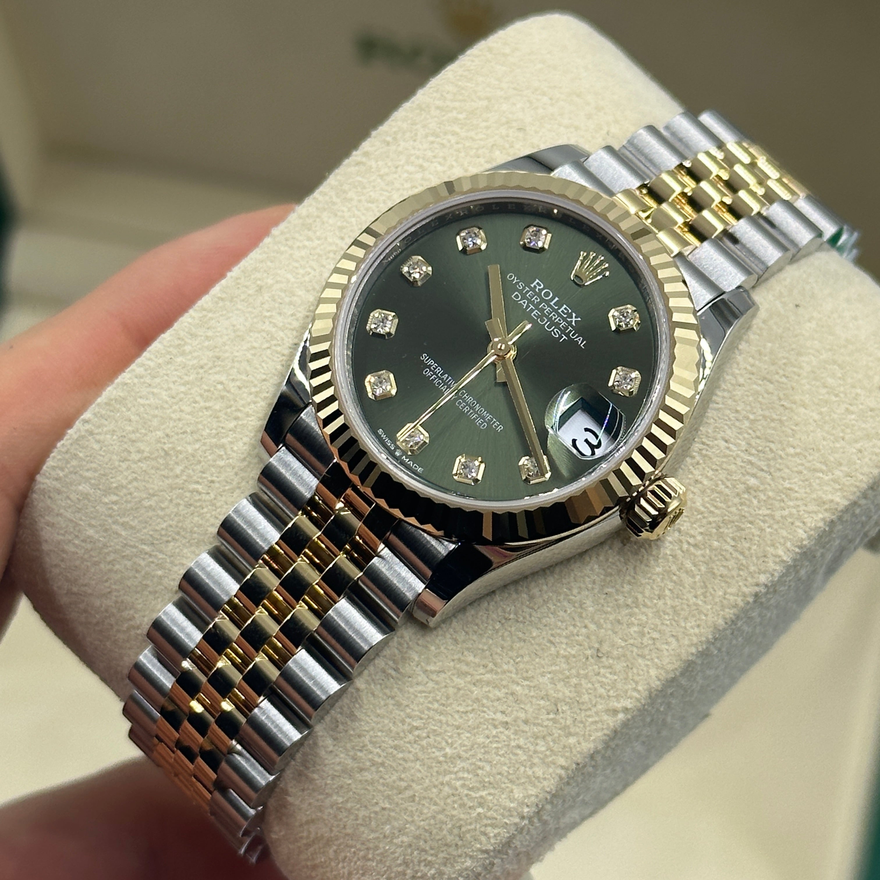 Rolex Datejust 31 278273G Green Jubilee 2024