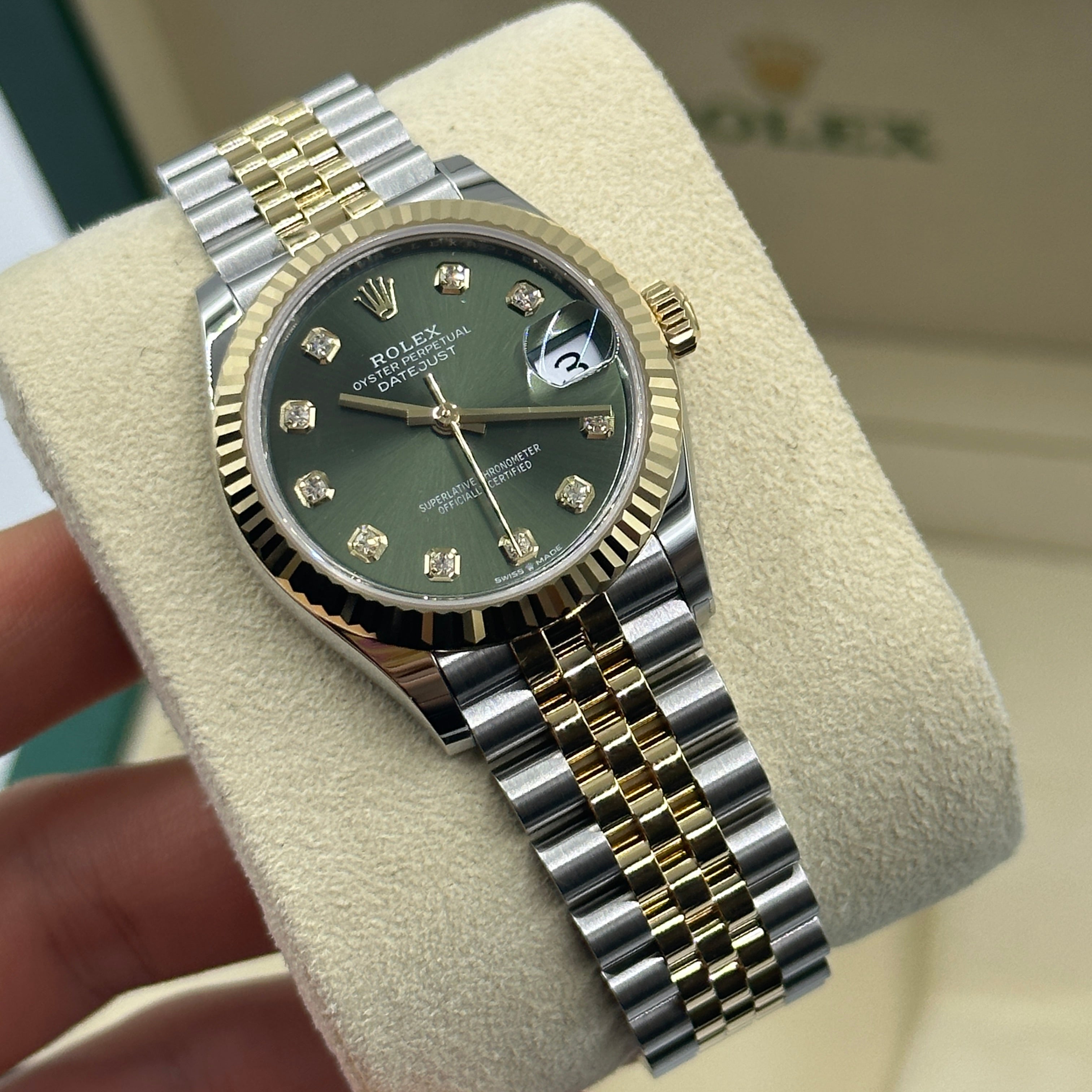 Rolex Datejust 31 278273G Green Jubilee 2024