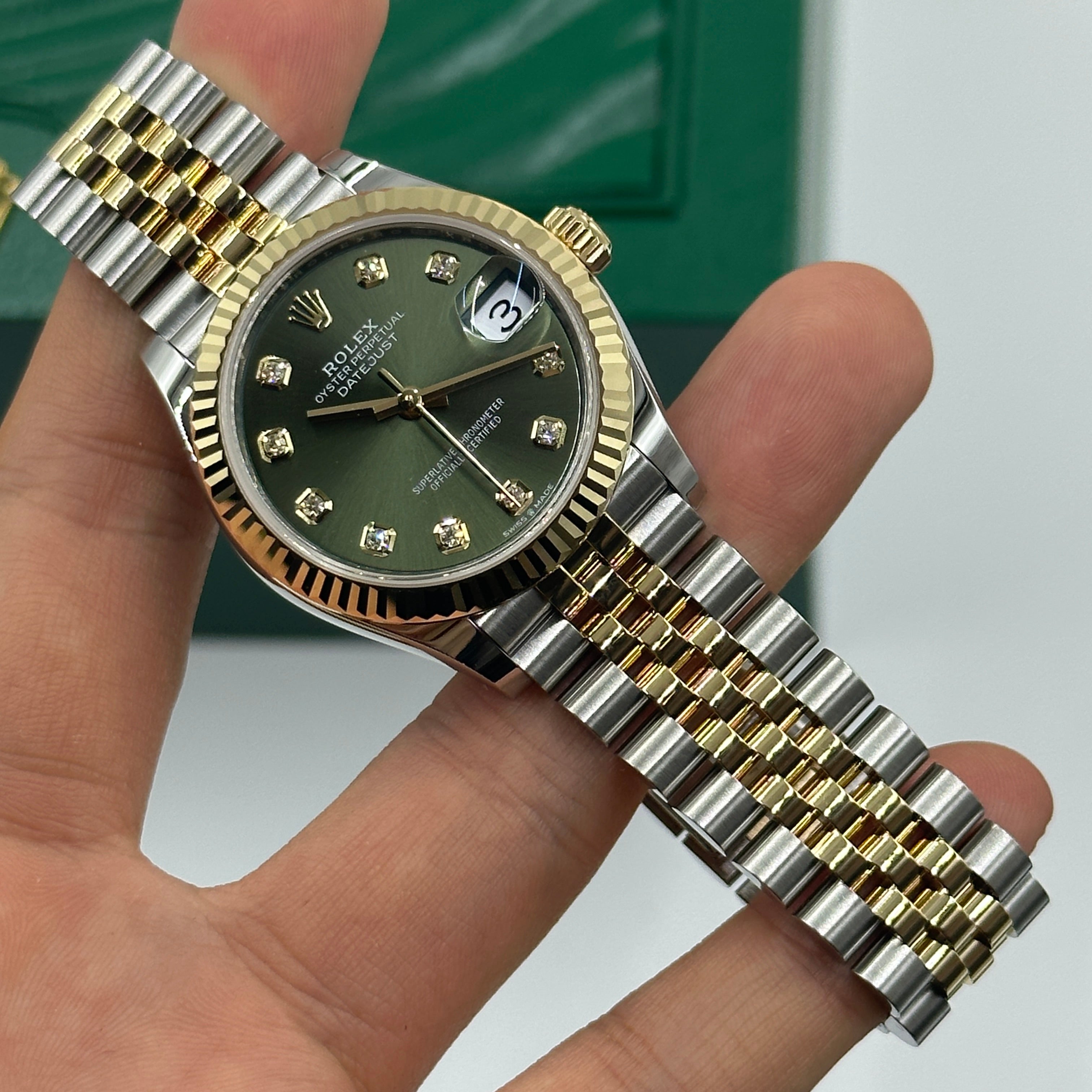 Rolex Datejust 31 278273G Green Jubilee 2024
