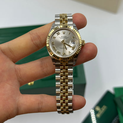 Rolex Lady-Datejust 28 279173 Silver Roman Jubilee