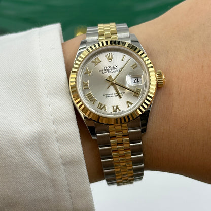 Rolex Lady-Datejust 28 279173 Silver Roman Jubilee