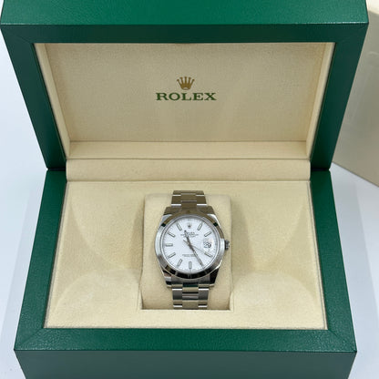 Rolex Datejust 41 126300 White Oyster