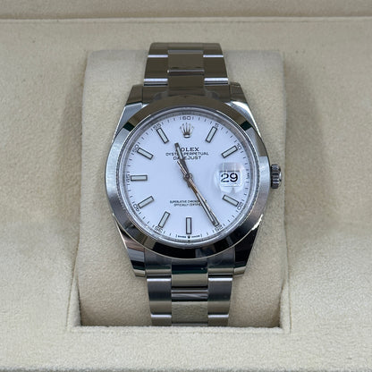 Rolex Datejust 41 126300 White Oyster