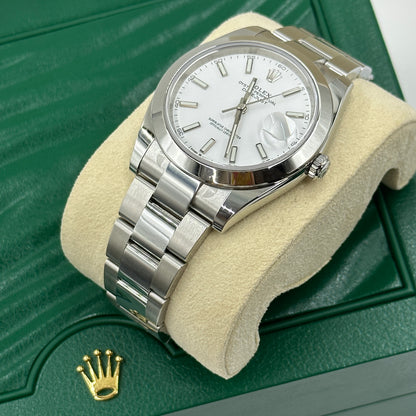 Rolex Datejust 41 126300 White Oyster