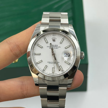 Rolex Datejust 41 126300 White Oyster