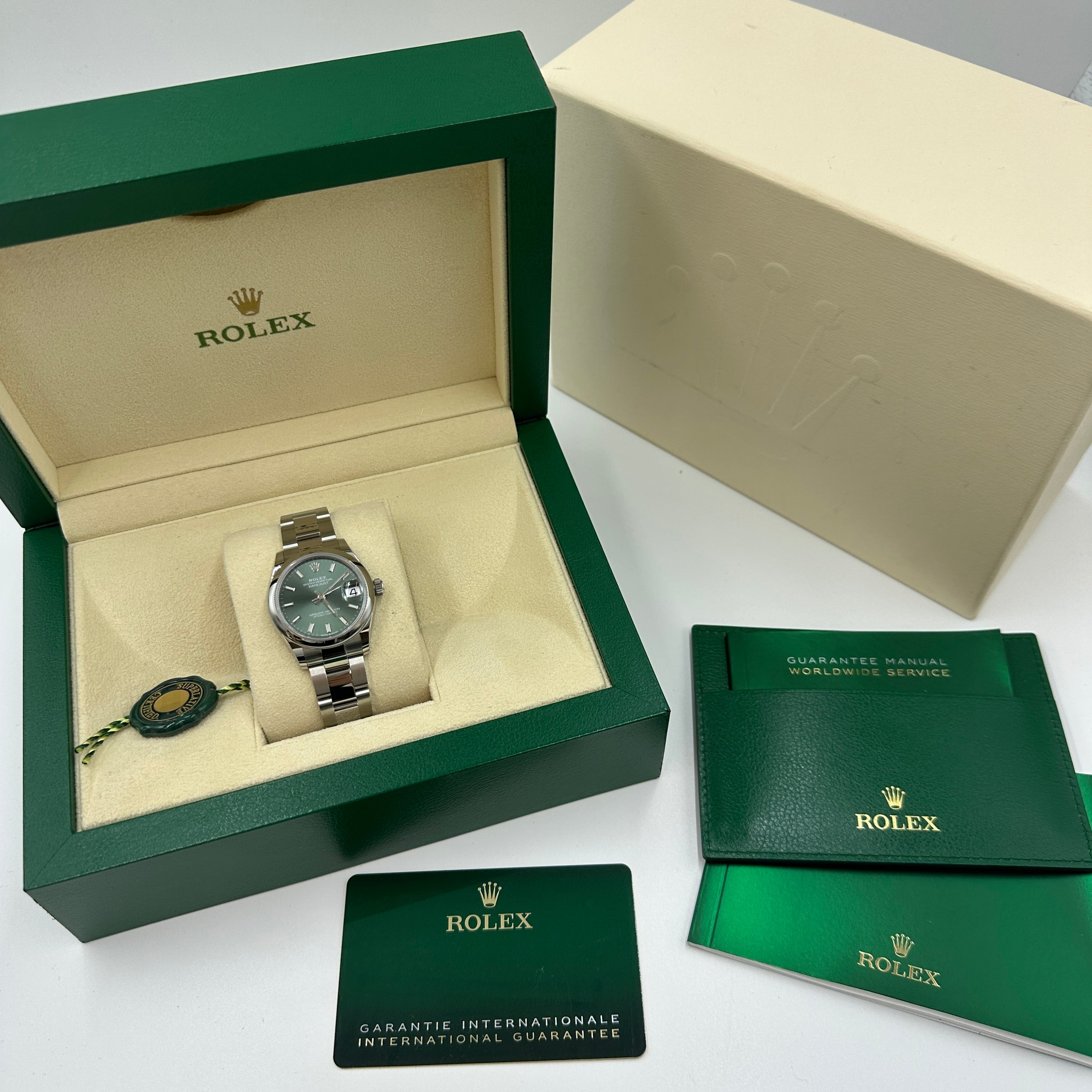 Rolex Datejust 31 278240 Green Index Oyster