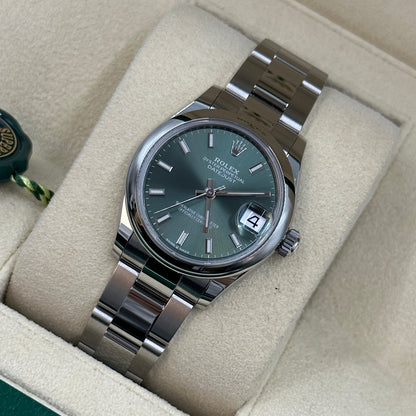 Rolex Datejust 31 278240 Green Index Oyster