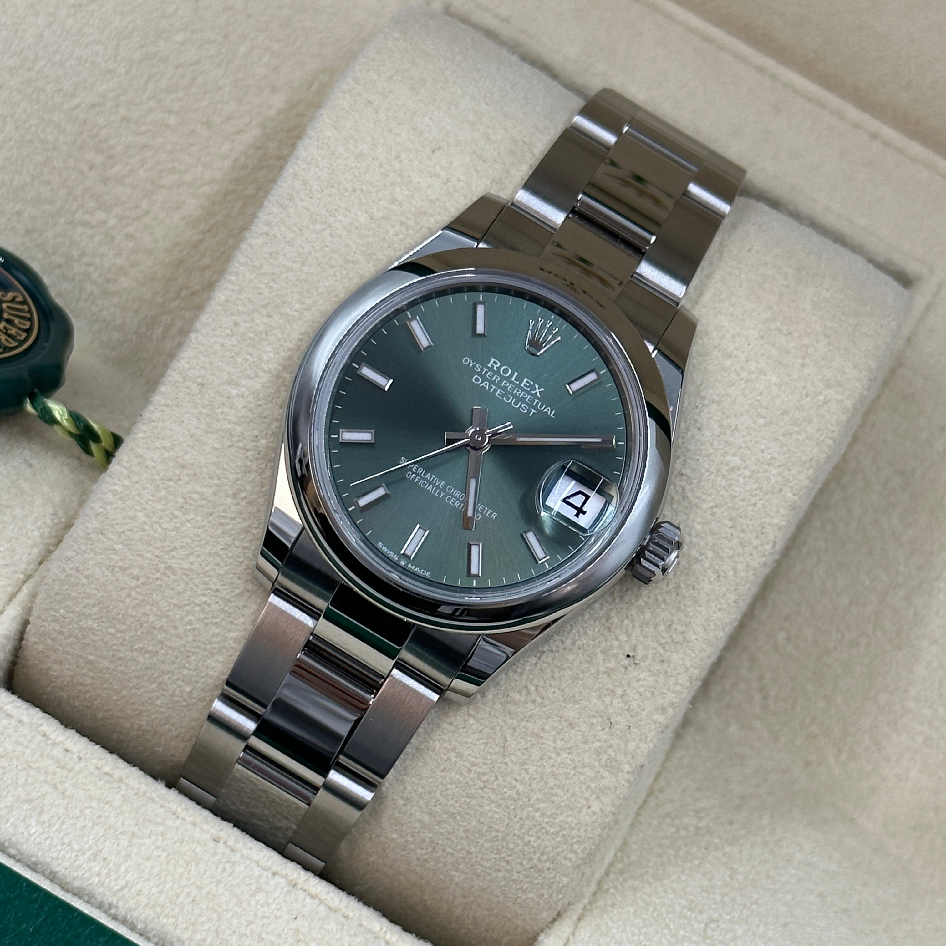 Rolex Datejust 31 278240 GREEN INDEX OYS