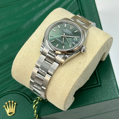 Rolex Datejust 31 278240 Green Index Oyster