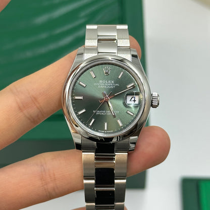 Rolex Datejust 31 278240 Green Index Oyster
