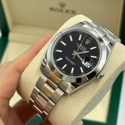 Rolex Datejust 41 126300 Black Index Oyster 2025