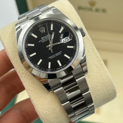 Rolex Datejust 41 126300 Black Index Oyster 2025