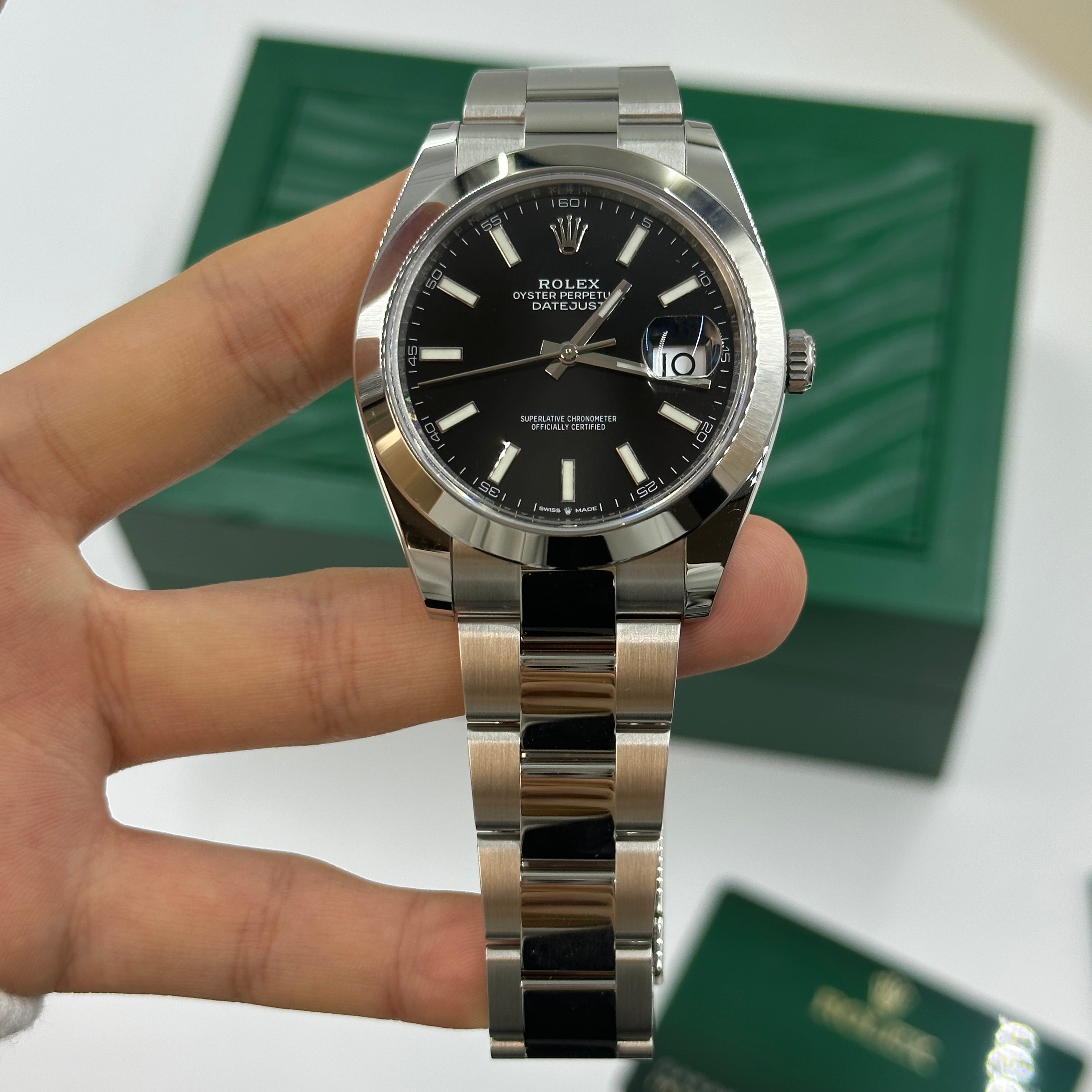 Rolex Datejust 41 126300 Black Index Oyster 2025