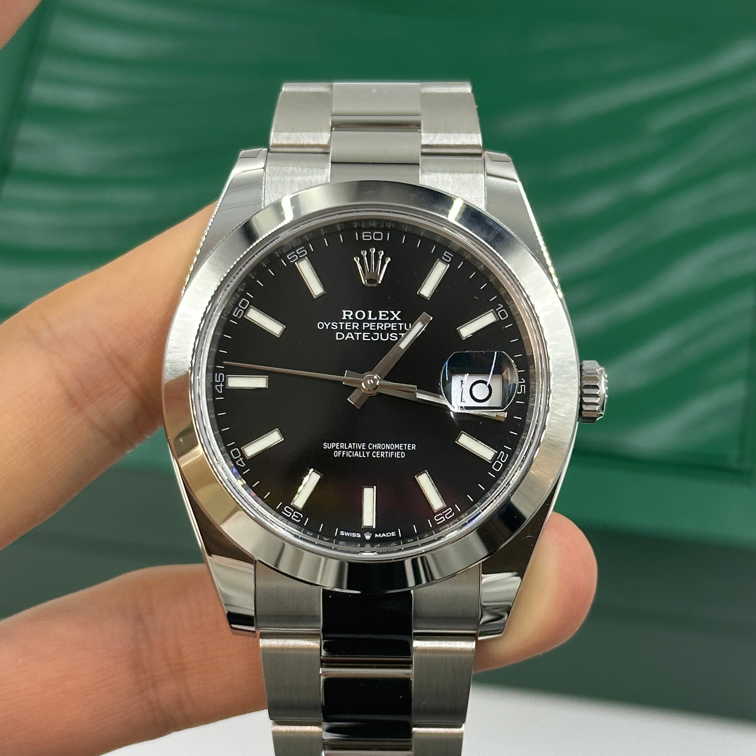Rolex Datejust 41 126300 Black Index Oyster 2025