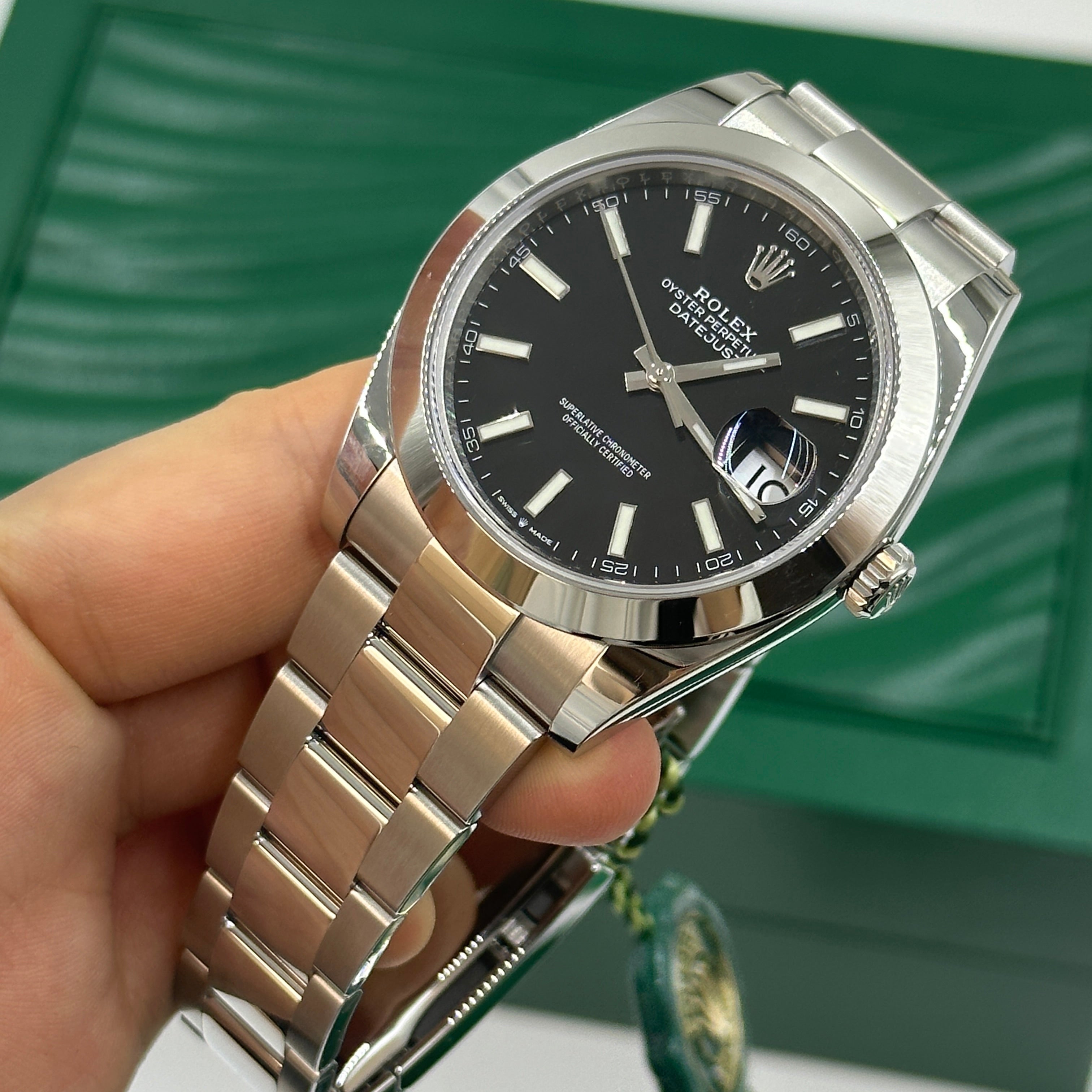 Rolex Datejust 41 126300 Black Index Oyster 2025