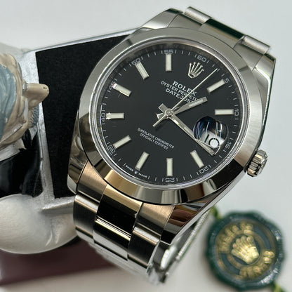 Rolex Datejust 41 126300 Black Index Oyster 2025