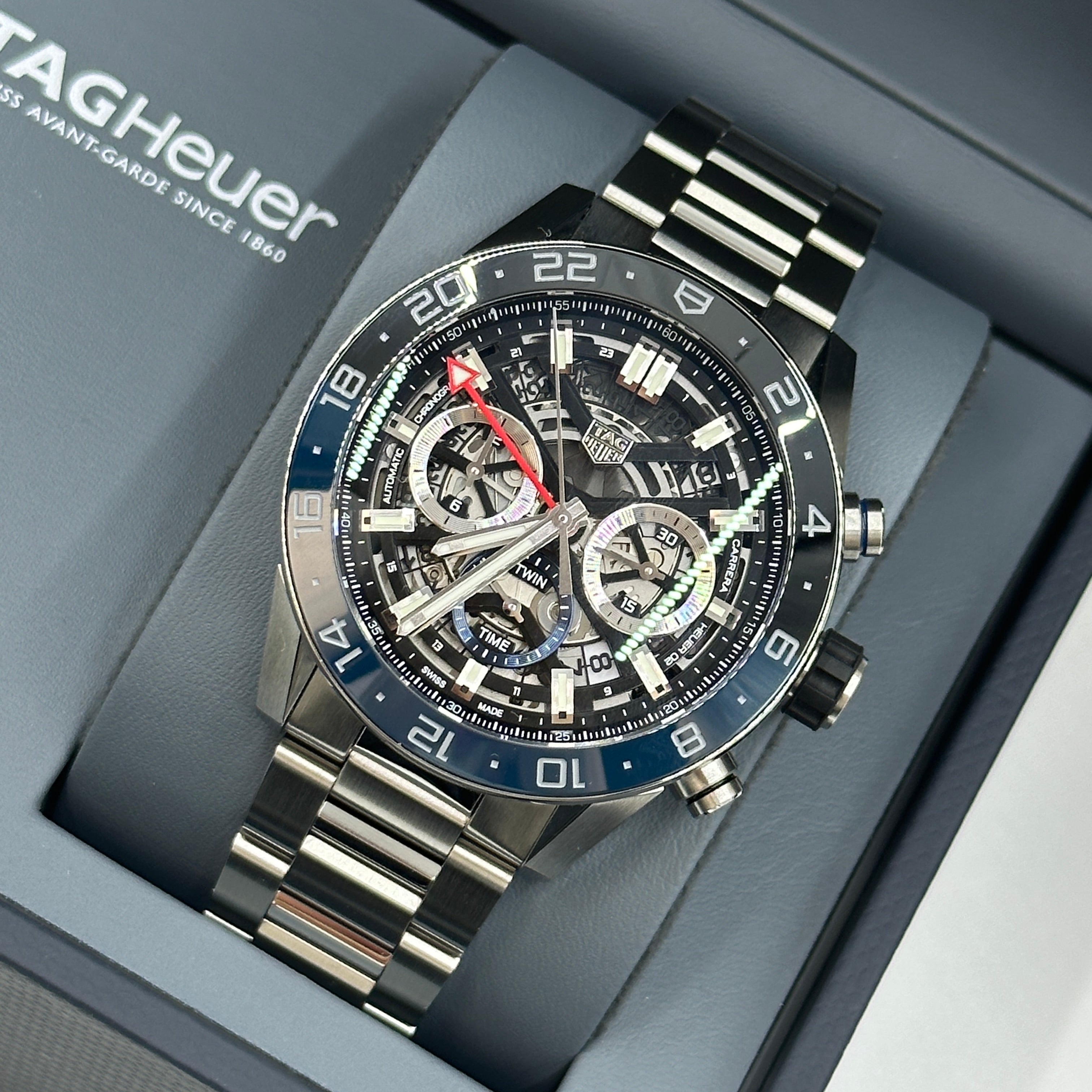 Tag Heuer Carrera Chronograph Twin-Time 45mm CBG2A1Z.BA0658 2024
