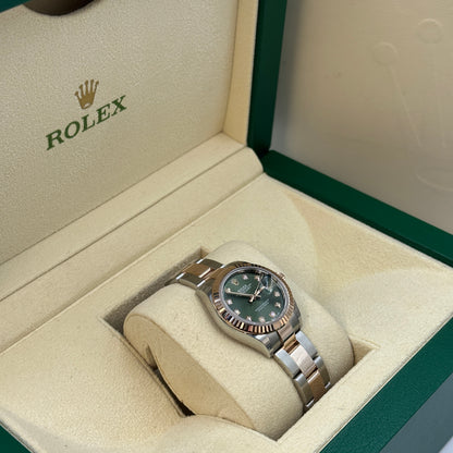Rolex Lady-Datejust 28 279171G Green Oyster 2025