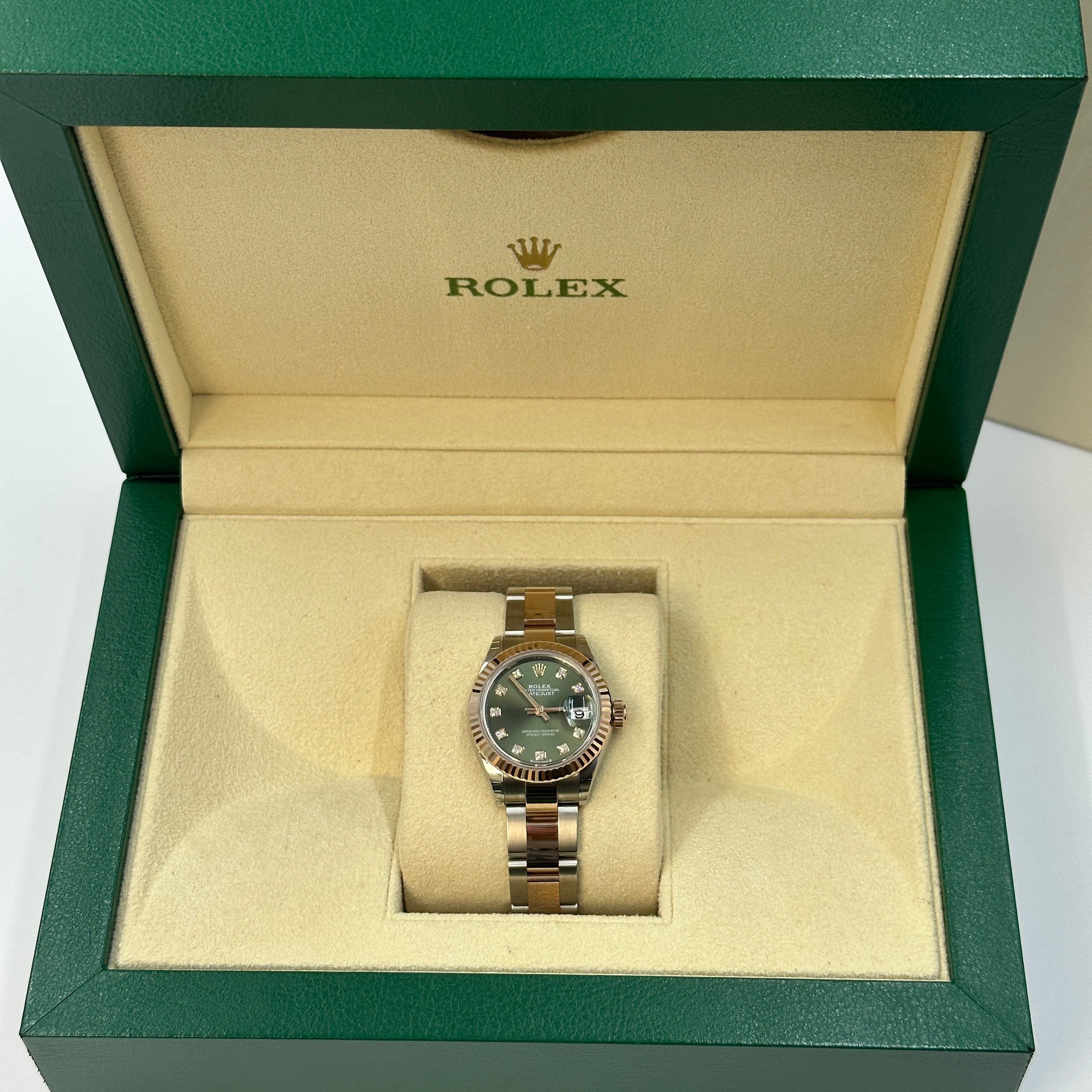 Rolex Lady-Datejust 28 279171G Green Oyster
