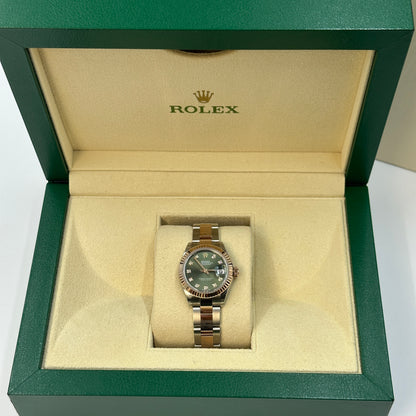 Rolex Lady-Datejust 28 279171G Green Oyster 2025