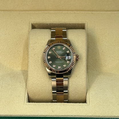Rolex Lady-Datejust 28 279171G Green Oyster 2025