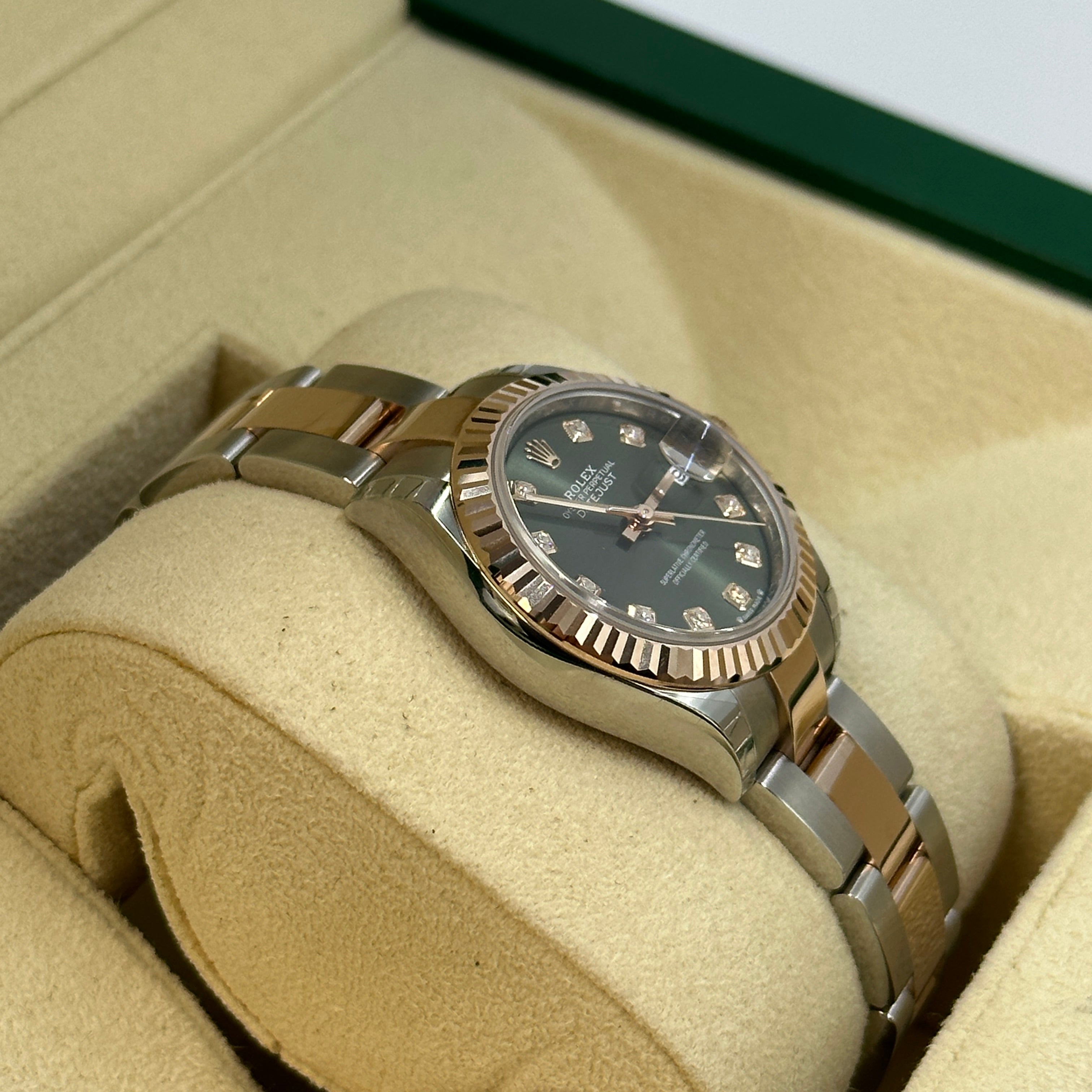 Rolex Lady-Datejust 28 279171G Green Oyster 2025