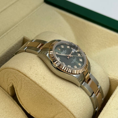 Rolex Lady-Datejust 28 279171G Green Oyster 2025