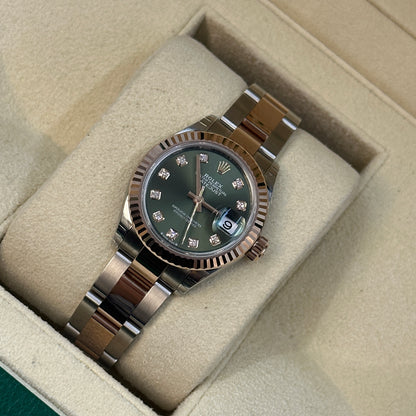 Rolex Lady-Datejust 28 279171G Green Oyster 2025