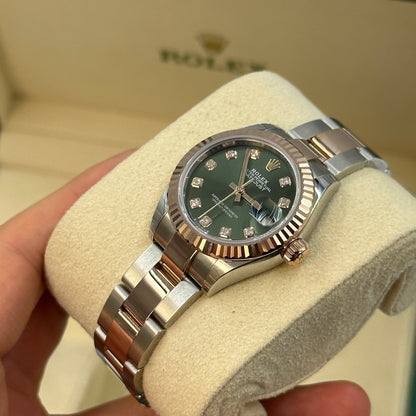 Rolex Lady-Datejust 28 279171G Green Oyster 2025