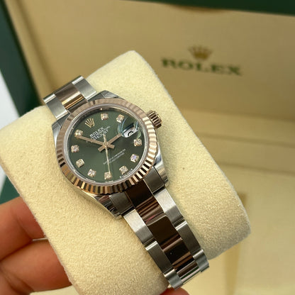 Rolex Lady-Datejust 28 279171G Green Oyster 2025
