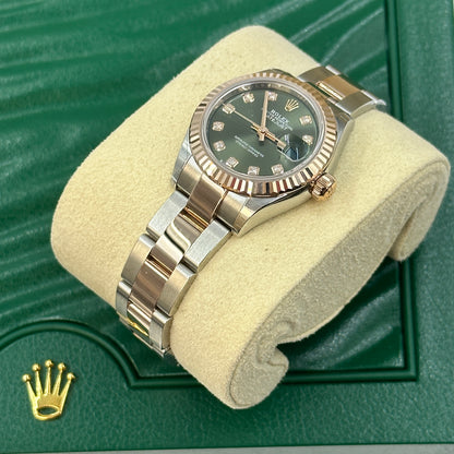 Rolex Lady-Datejust 28 279171G Green Oyster 2025