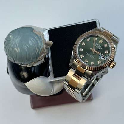 Rolex Lady-Datejust 28 279171G Green Oyster 2025