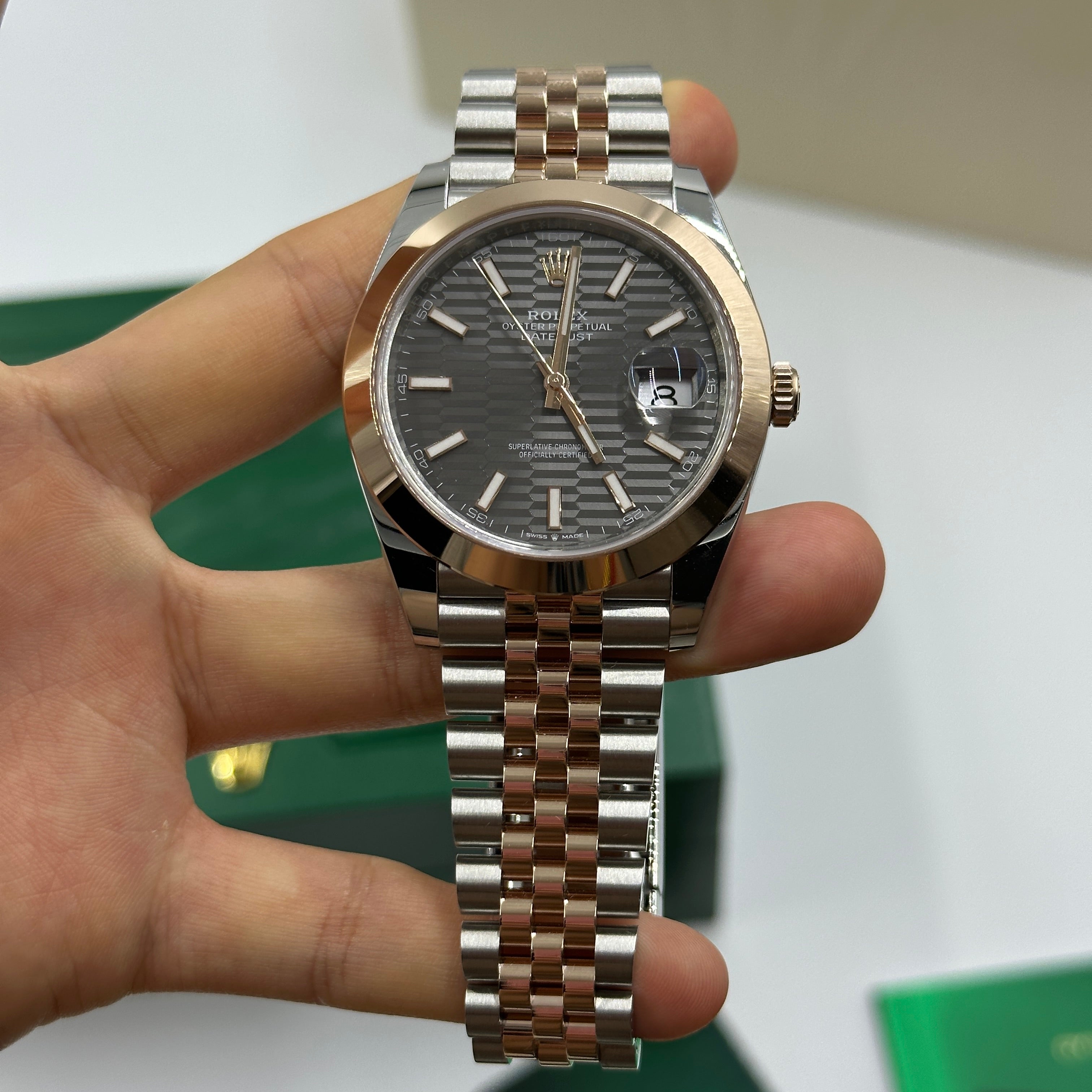 Rolex Datejust 41 126301 Grey Fluted Jubilee 2024