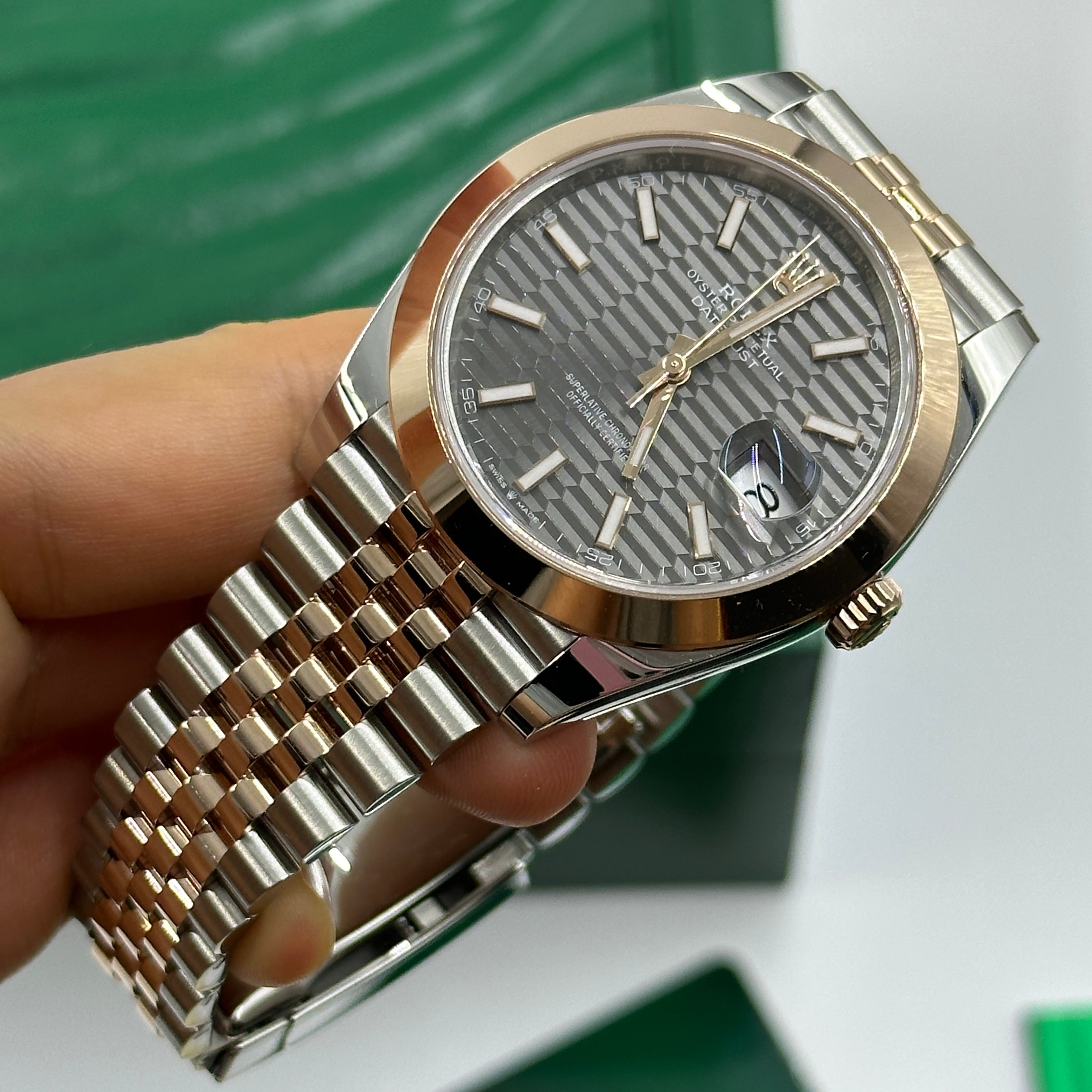 Rolex Datejust 41 126301 Grey Fluted Jubilee 2024