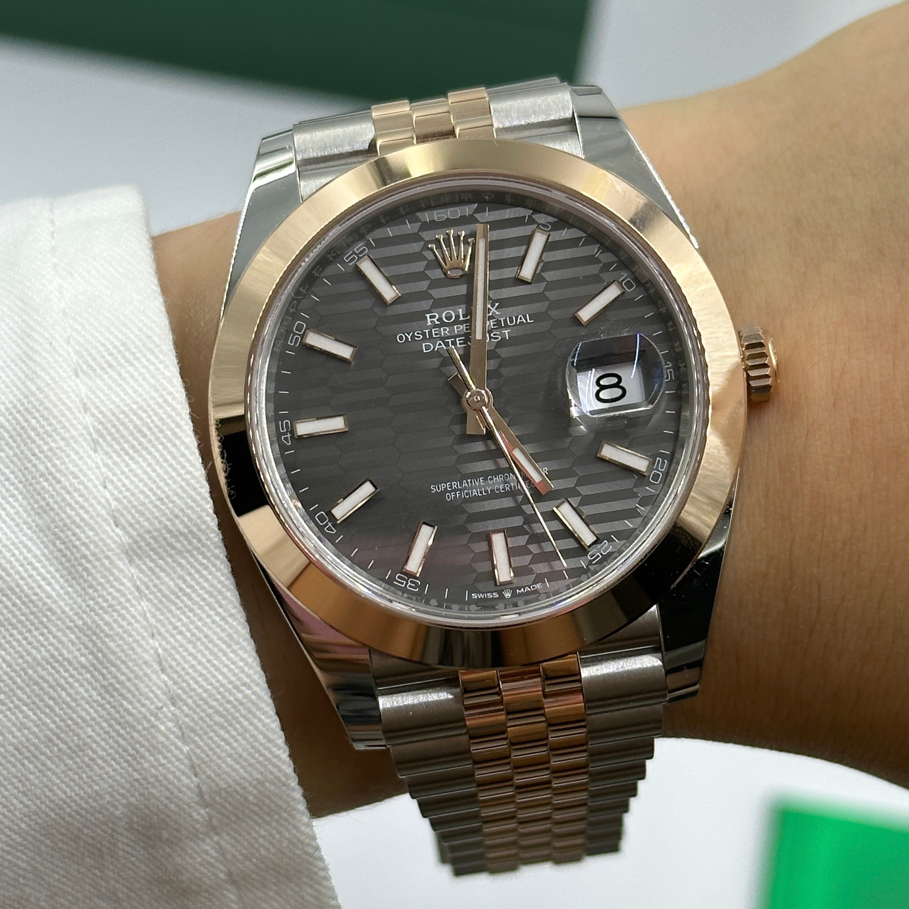 Rolex Datejust 41 126301 Grey Fluted Jubilee 2024