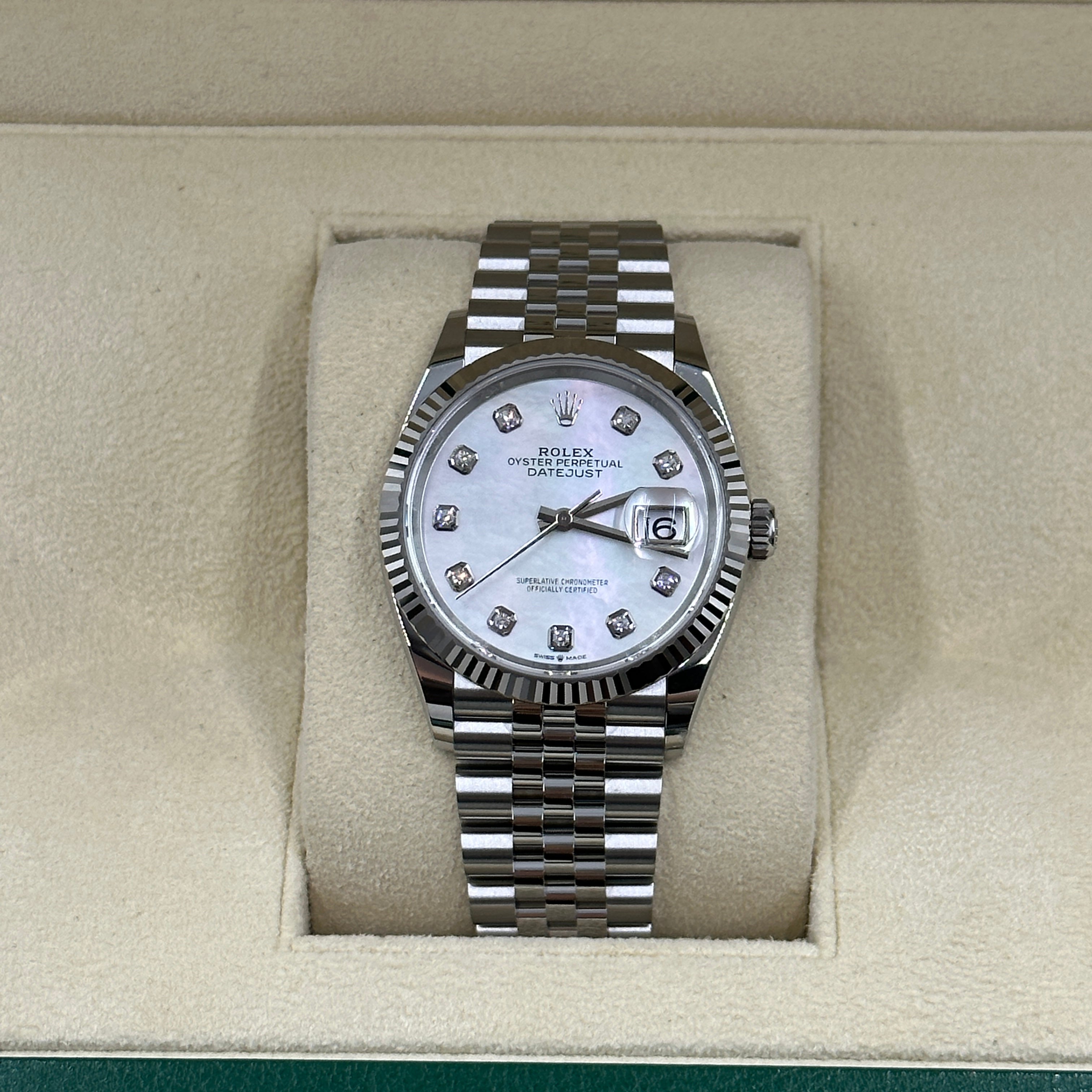 Rolex Datejust 36 126234NG White Jubilee 2025