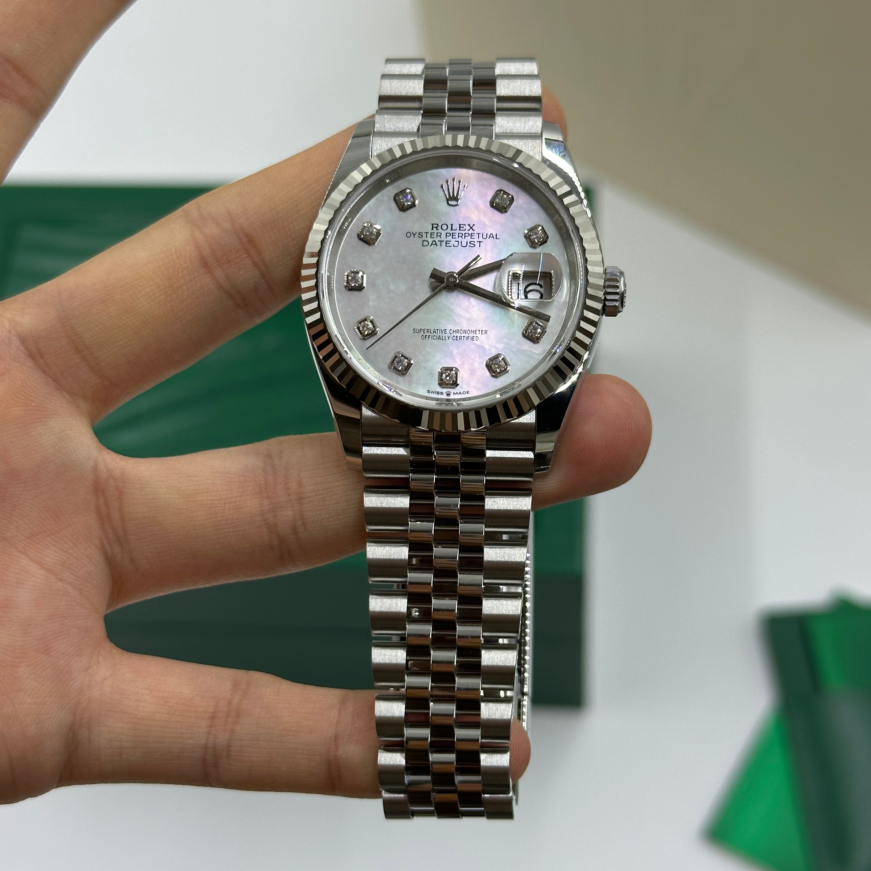 Rolex Datejust 36 126234Ng White Jubilee 2025